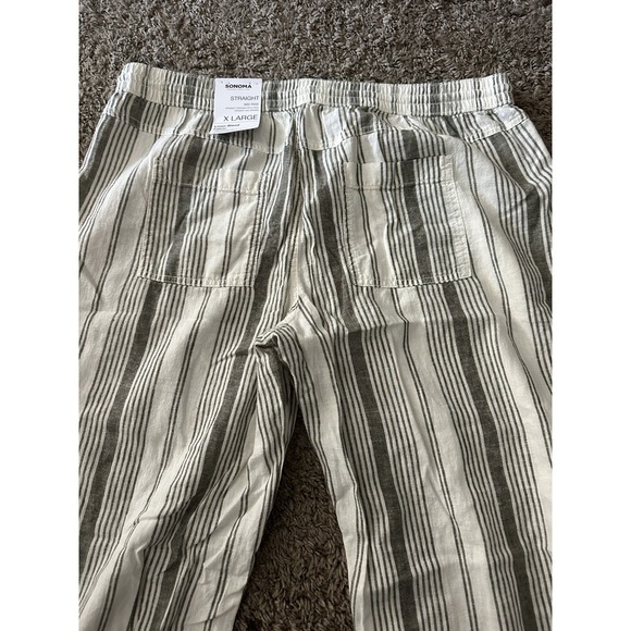 Sonoma Goods For Life Womens XL Wide Leg Pants Linen Blend Pull On Nwt - Picture 3 of 4